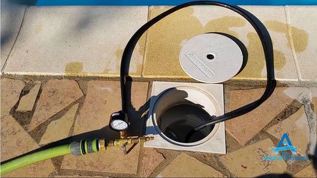 Détecter une fuite par Mise en pression du skimmer